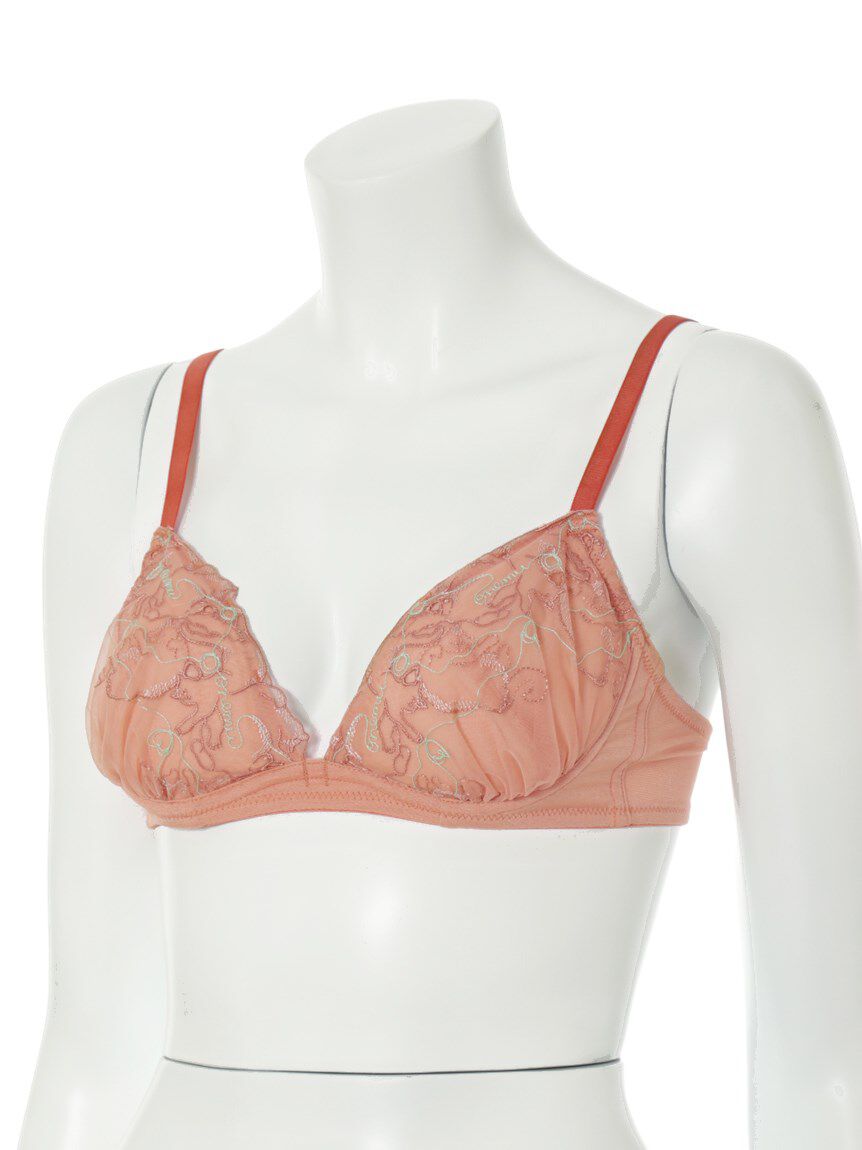 LILY BROWN Lingerie「【LILY BROWN Lingerie】ネコ柄レース　エフォートレシー ブラ」|インナー|