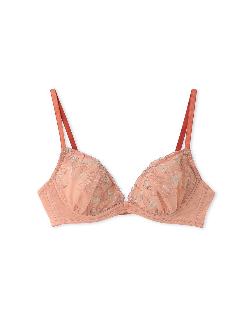 LILY BROWN Lingerie「【LILY BROWN Lingerie】ネコ柄レース　エフォートレシー ブラ」|インナー|