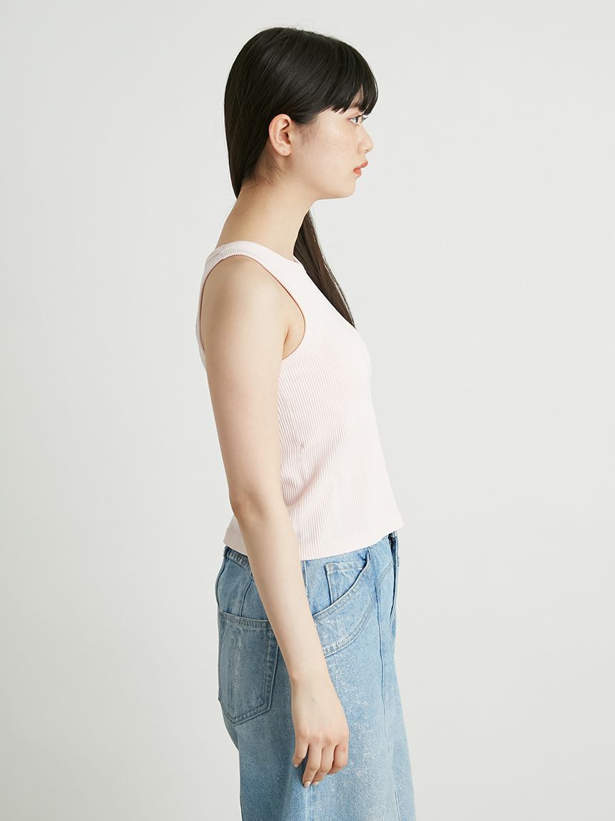 LILY BROWN Lingerie「【LILY BROWN Lingerie】カップインアメスリ/サントーニ」|タンクトップ|