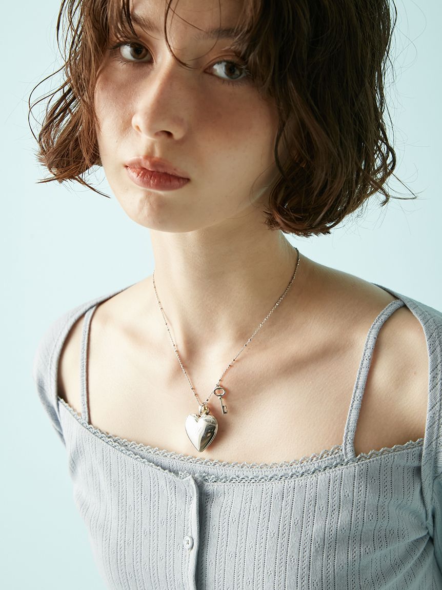 LILY BROWN「イニシャルハートロケットネックレス」|ネックレス|