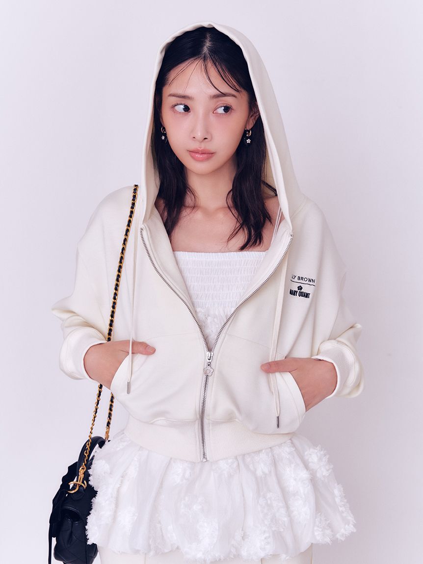 LILY BROWN「【LILY BROWN&times;MARY QUANT】スウェットパーカー(Hearts2Hearts着用)」|パーカー|IVR