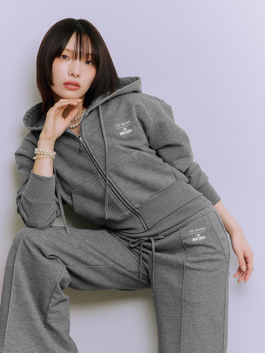 LILY BROWN「【LILY BROWN&times;MARY QUANT】スウェットパーカー(Hearts2Hearts着用)」|パーカー|GRY