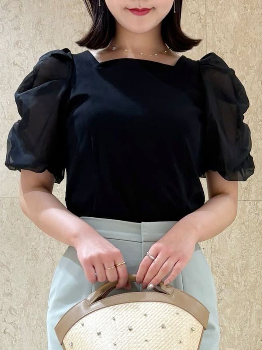 CELFORD「シアースリーブカットソー」|Tシャツ・カットソー|BLK