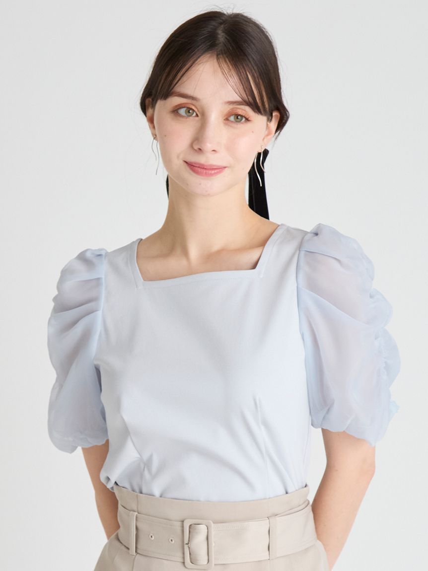 CELFORD「シアースリーブカットソー」|Tシャツ・カットソー|SAX