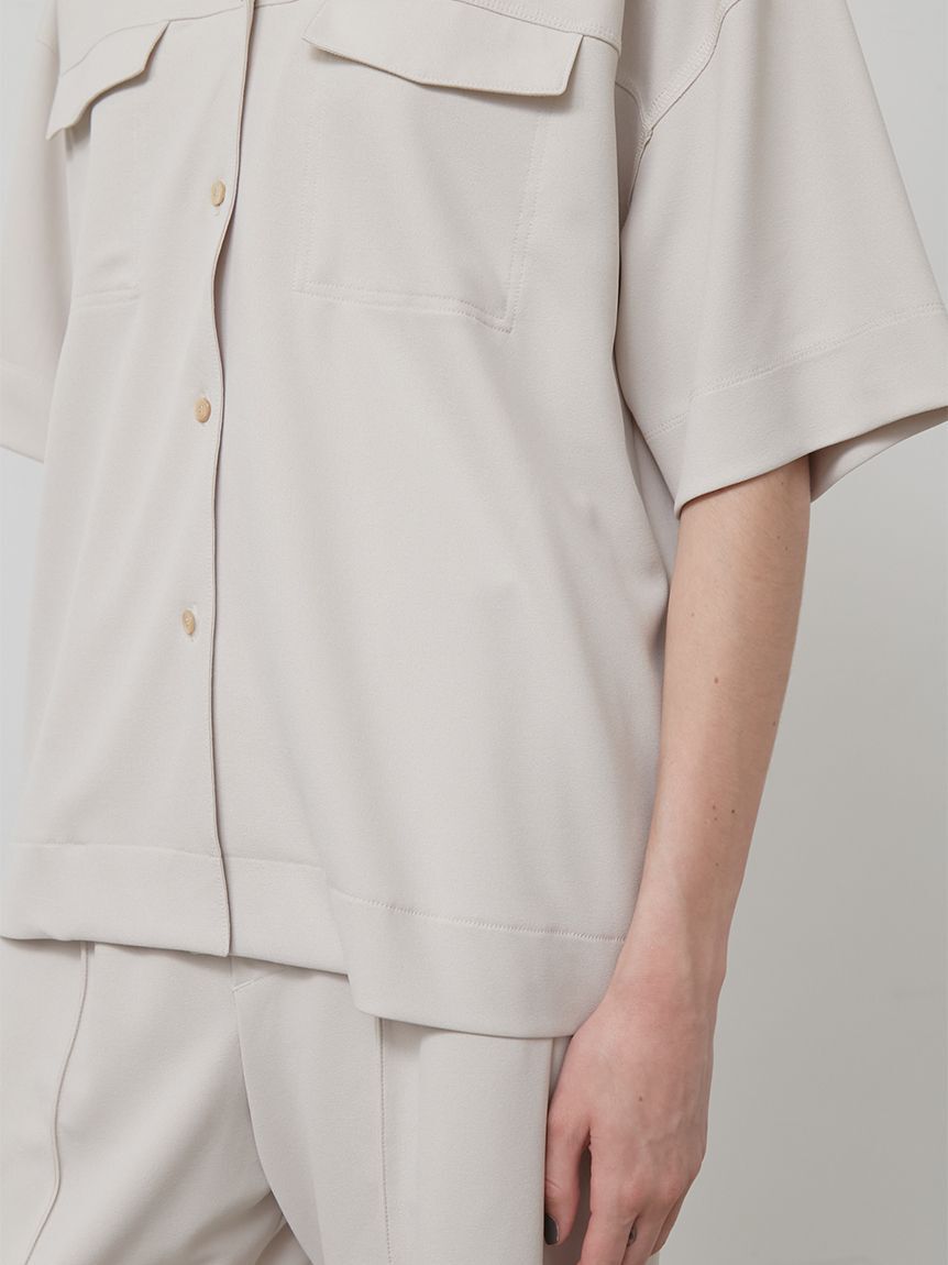 styling/「【セットアップ対応】ジョーゼットオープンカラーシャツ」|シャツ・ブラウス|