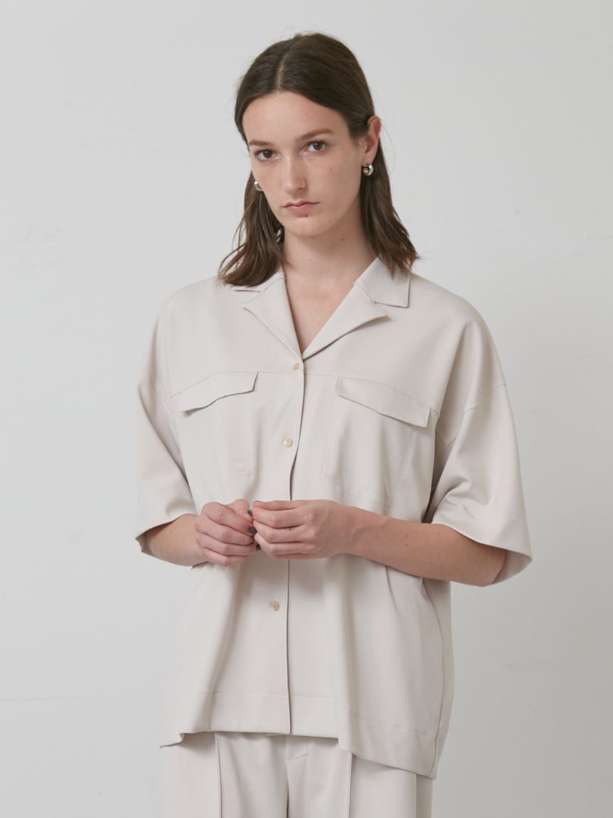 styling/「【セットアップ対応】ジョーゼットオープンカラーシャツ」|シャツ・ブラウス|LBEG