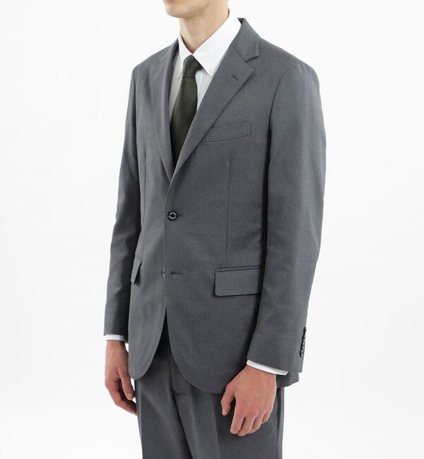 MACKINTOSH PHILOSOPHY「【2024年春夏モデル】トロッター ジャケット#000（ナンバーゼロ）バーズアイストレッチ　リサイクル」|テーラードジャケット|