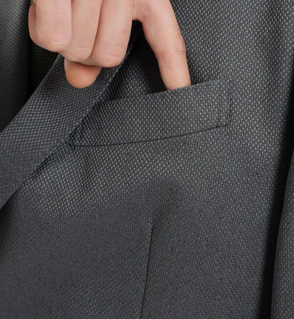 MACKINTOSH PHILOSOPHY「【2024年春夏モデル】トロッター ジャケット#000（ナンバーゼロ）バーズアイストレッチ　リサイクル」|テーラードジャケット|