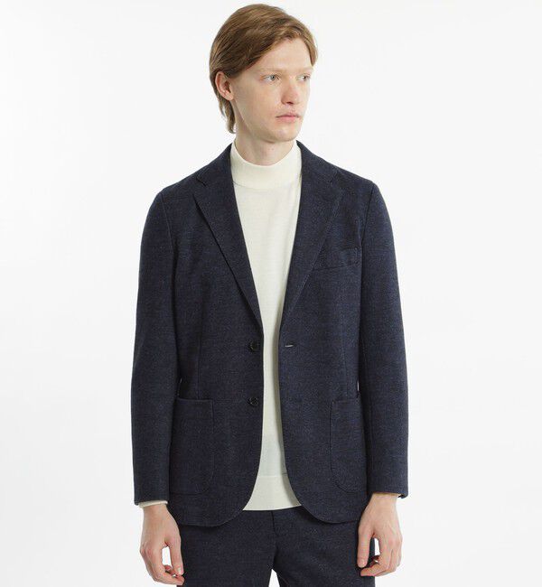 MACKINTOSH PHILOSOPHY「テーラードジャージー ジャケット EMMETEXジャージー」|テーラードジャケット|ネイビー