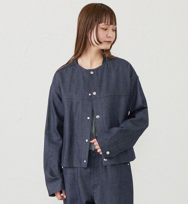 MACKINTOSH PHILOSOPHY「GREY LABEL デニムジャケット」|ブルゾン・スタジャン|ネイビー