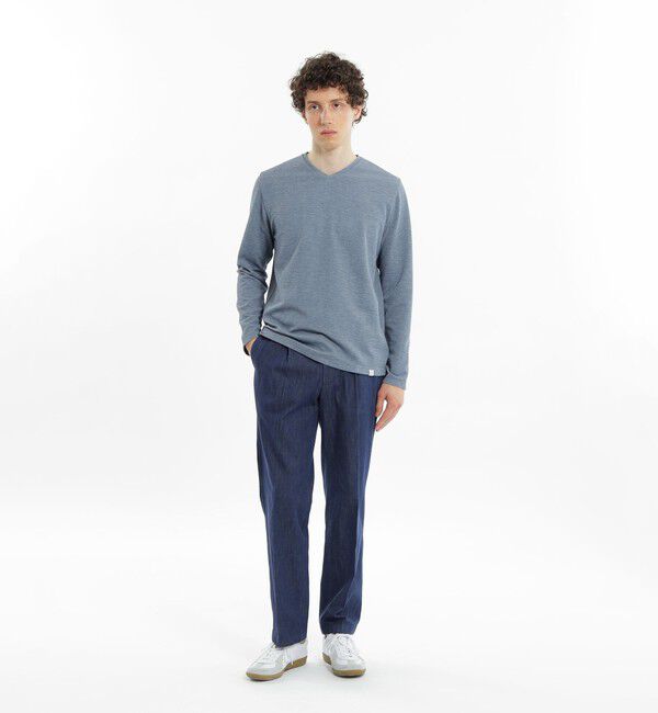 MACKINTOSH PHILOSOPHY「ストレッチミラノリブ VネックロンＴ」|Tシャツ・カットソー|