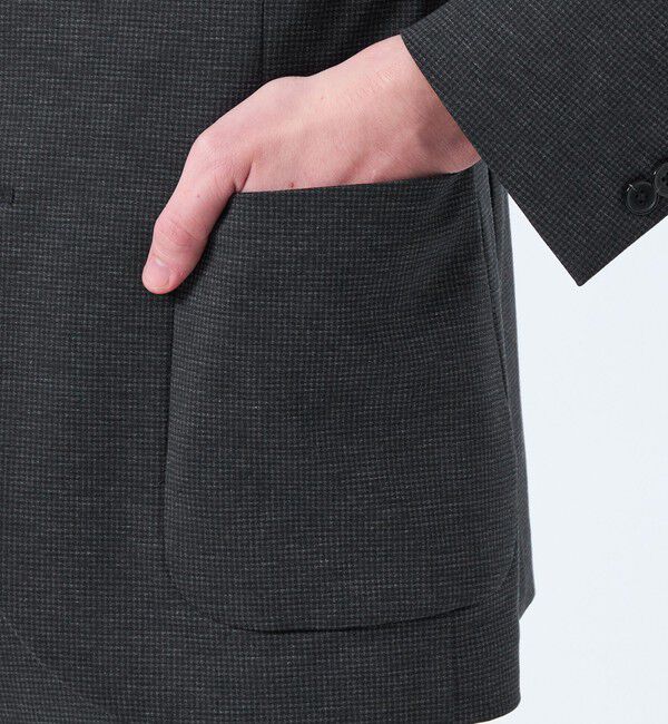 MACKINTOSH PHILOSOPHY「テーラードジャージー ジャケット チドリ/バーズアイ」|テーラードジャケット|