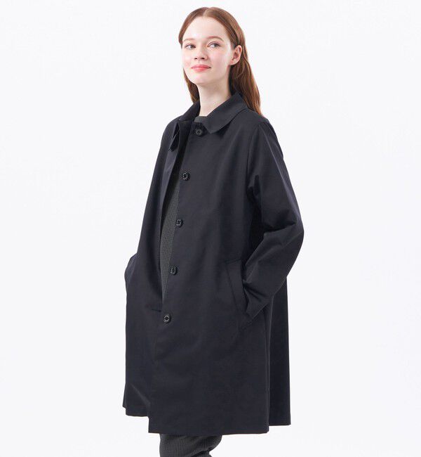 MACKINTOSH PHILOSOPHY「【WEB&一部店舗限定】ダブルクロスステンカラーコート」|ステンカラーコート|ネイビー