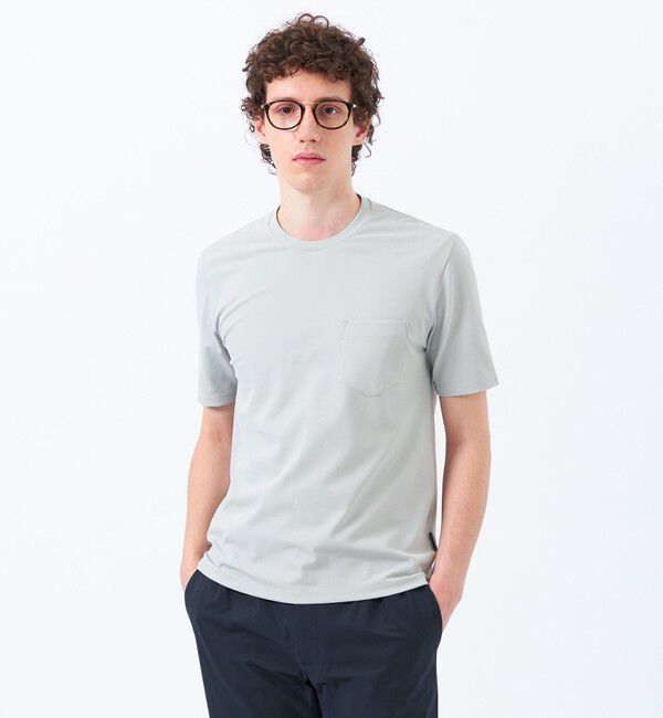 MACKINTOSH PHILOSOPHY「【TROTTER with MOONRAKERS 】 トロッター Tシャツ ムーンテックジャージー」|Tシャツ・カットソー|チャコールグレー