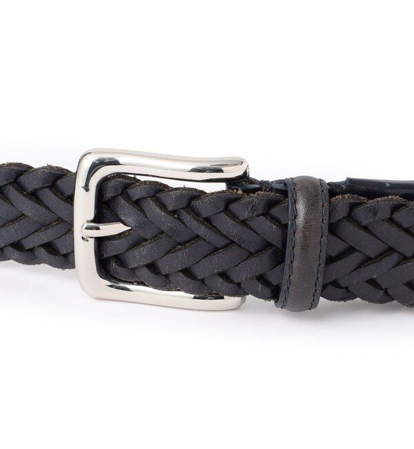 MACKINTOSH PHILOSOPHY「オイルレザーメッシュ カジュアルベルト」|ベルト|