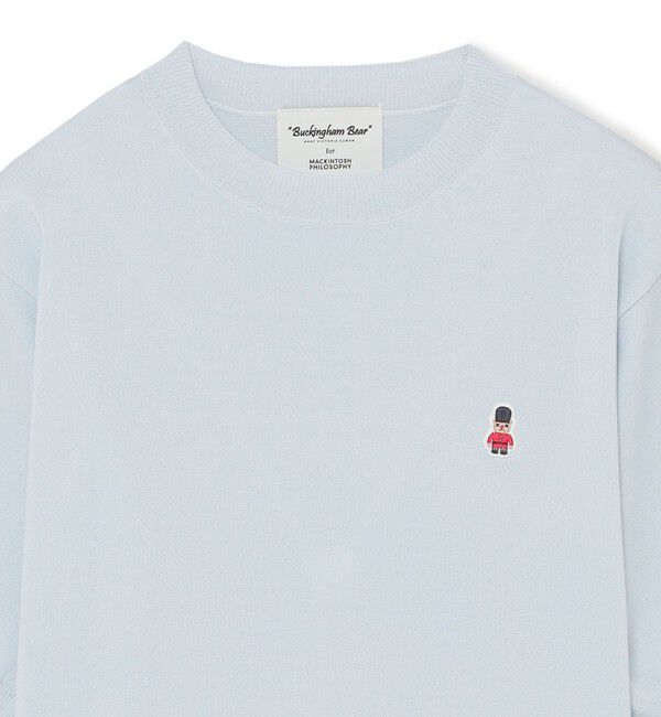 MACKINTOSH PHILOSOPHY「【WEB&一部店舗限定】バッキンガムベア ハーフスリーブニット」|ニット・セーター|