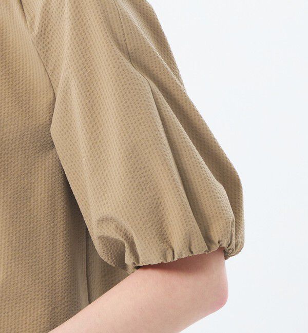 MACKINTOSH PHILOSOPHY「サマーサッカーギャザーブラウス」|シャツ・ブラウス|