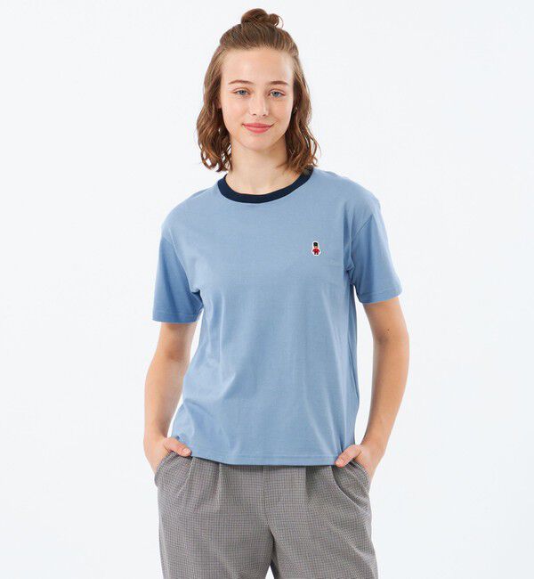 MACKINTOSH PHILOSOPHY「バッキンガムベア リンガーネックT」|Tシャツ・カットソー|ブルー