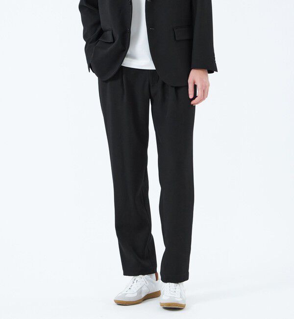 MACKINTOSH PHILOSOPHY「トロッター トラウザーズ#001（ナンバーワン）ダブルクロスツイル」|スラックス|ブラック