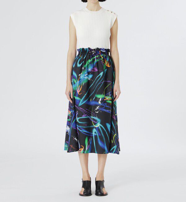  「【KANAKO SASAKI】コラボレーション ニットコンビネオンカラードレス」|ワンピース|