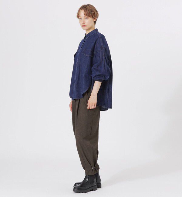  「バックプリーツデニムシャツ」|シャツ・ブラウス|