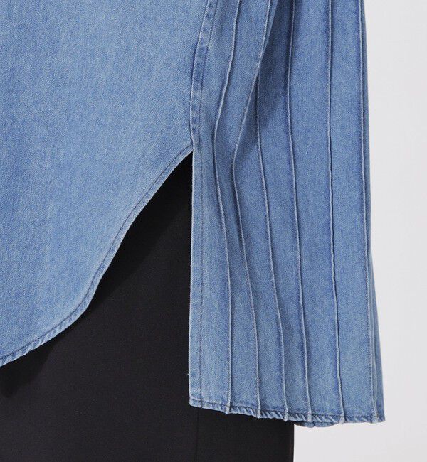 「バックプリーツデニムシャツ」|シャツ・ブラウス|