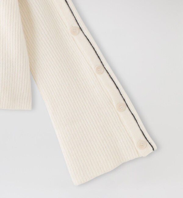  「キャメル混パイピングプルオーバー」|ニット・セーター|