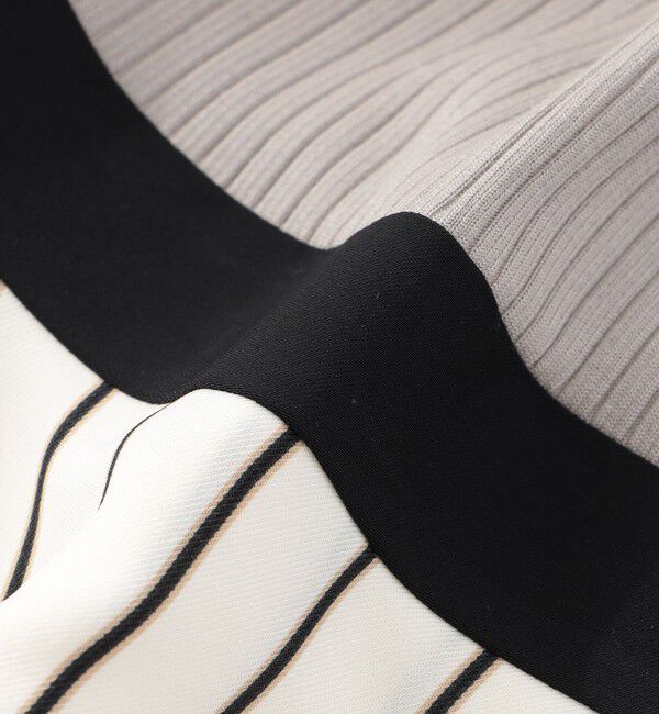  「ストライプブロッキングワンピース」|ワンピース|