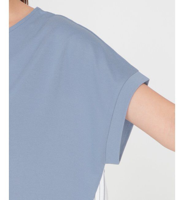 ikka「異素材切り替え裾ラウンドプルオーバー」|その他|