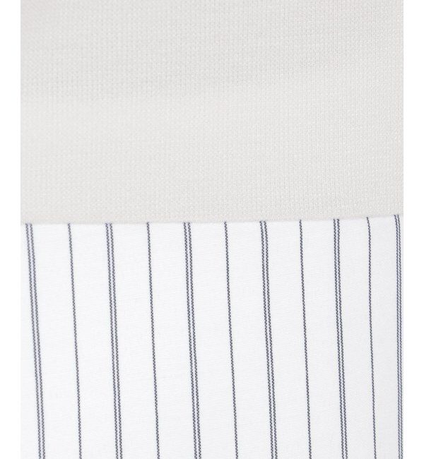 ikka「異素材切り替え裾ラウンドプルオーバー」|その他|