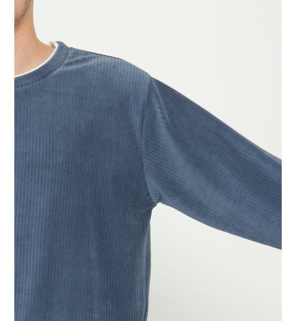 ikka「カットコールフェイクレイヤードプルオーバー」|パーカー|