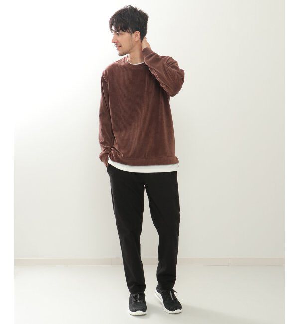 ikka「カットコールフェイクレイヤードプルオーバー」|パーカー|