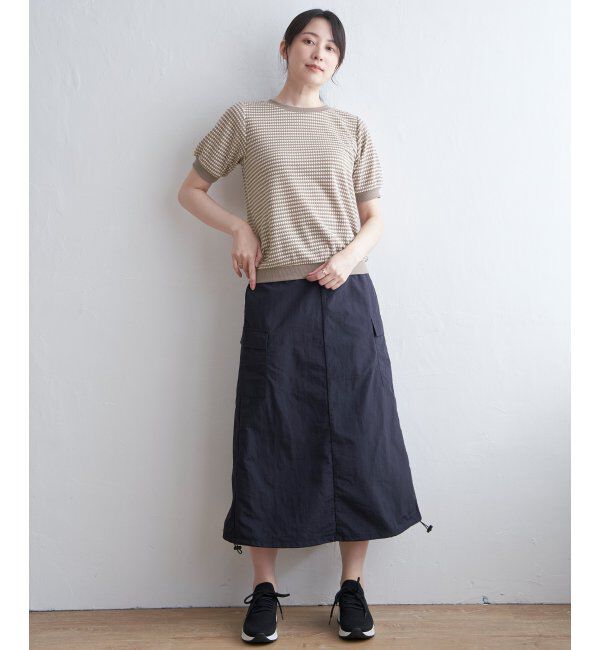 ikka「ハニカム柄ジャガードカットソー」|その他|