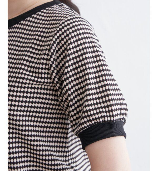ikka「ハニカム柄ジャガードカットソー」|その他|