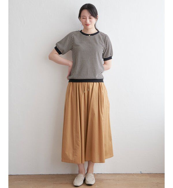 ikka「ハニカム柄ジャガードカットソー」|その他|