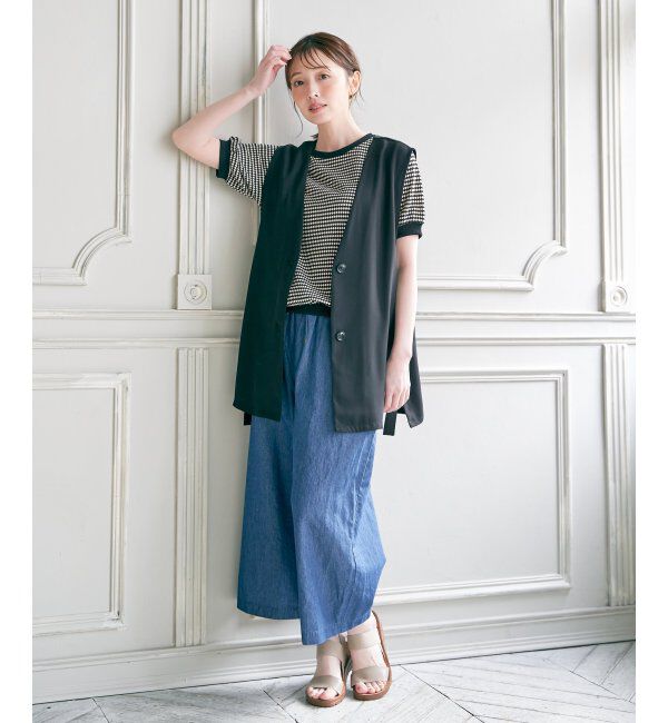 ikka「ハニカム柄ジャガードカットソー」|その他|