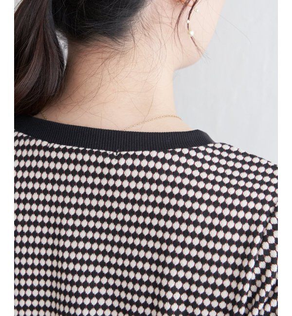 ikka「ハニカム柄ジャガードカットソー」|その他|