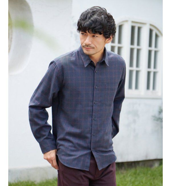 ikka「イージーケアフランネルチェックシャツ」|シャツ・ブラウス|