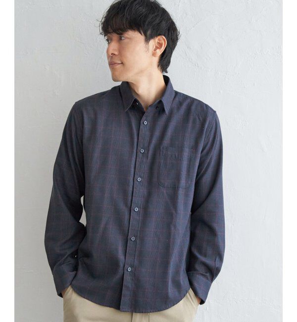ikka「イージーケアフランネルチェックシャツ」|シャツ・ブラウス|