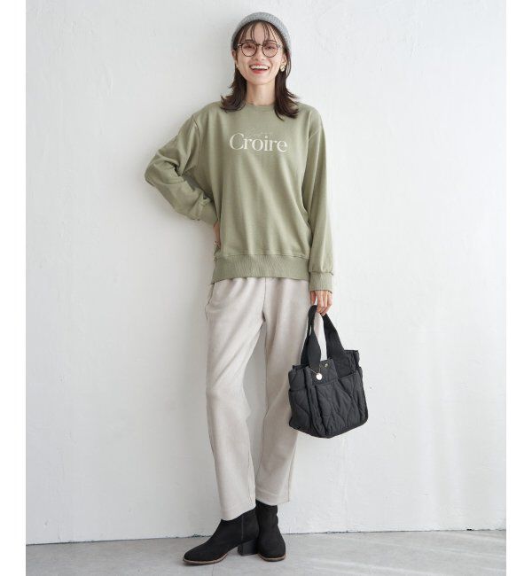 ikka「裏毛ロゴフォトスウェット」|パーカー|