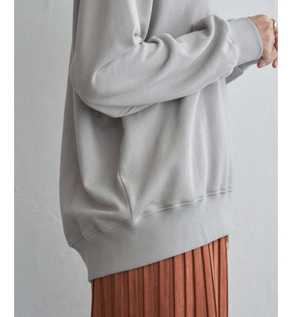 ikka「裏毛ロゴフォトスウェット」|パーカー|