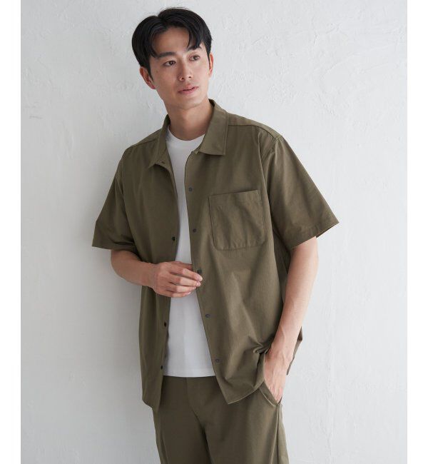 ikka「【吸水速乾／セットアップ対応】GOKU楽AIRレギュラーシャツ」|シャツ・ブラウス|