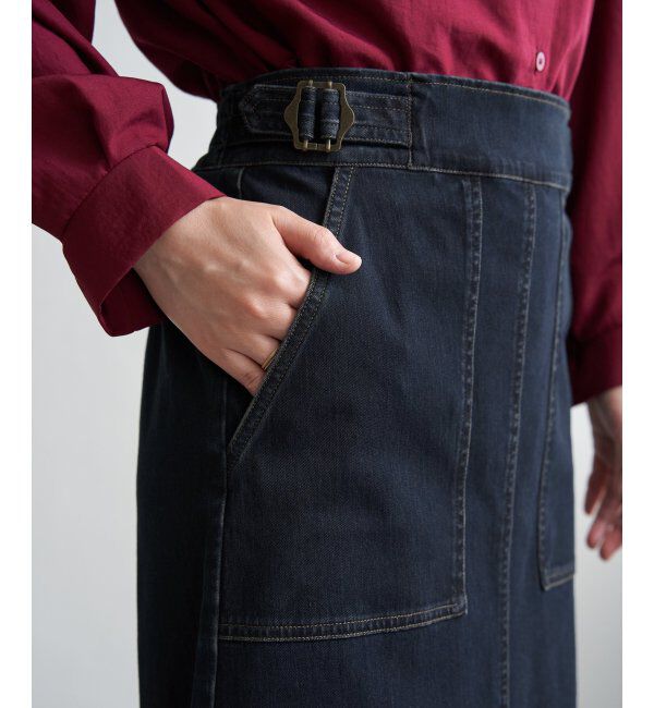 ikka「GOKU楽Iラインタイトスカート」|スカート|