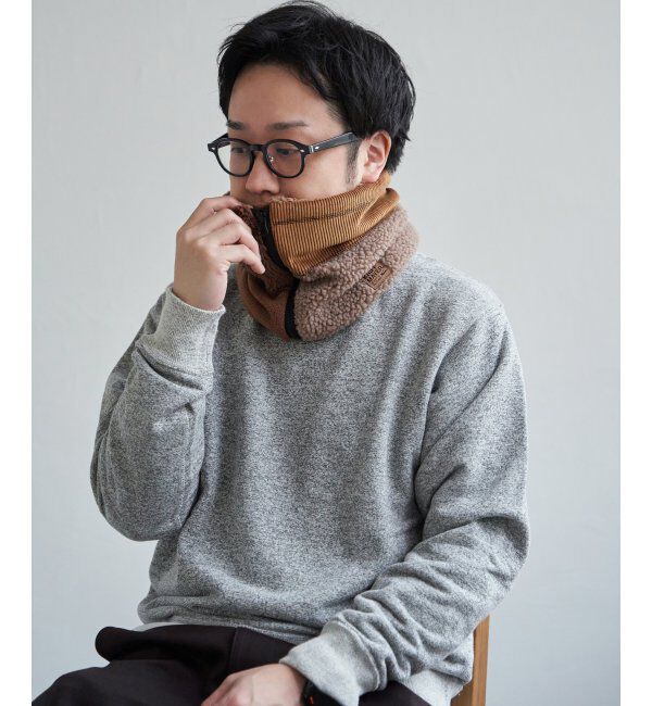 ikka「KRIFF MAYER 切替ネックウォーマー」|マフラー|