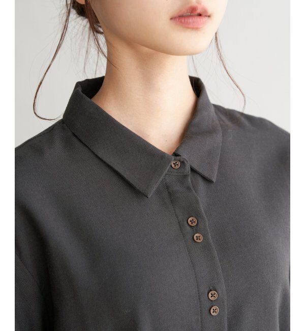 Lbc with Life「コットンRミニダブルボタンシャツ」|シャツ・ブラウス|