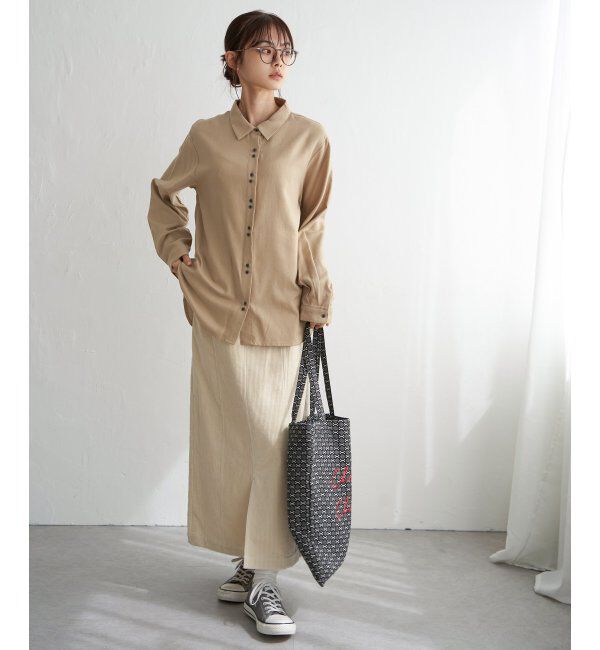 Lbc with Life「コットンRミニダブルボタンシャツ」|シャツ・ブラウス|