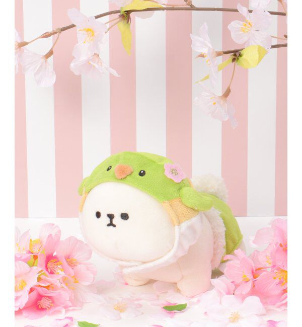 Lbc with Life「PLUFFY かぶりもの ウグイスパンツセット」|クッション・クッションカバー|グリーン