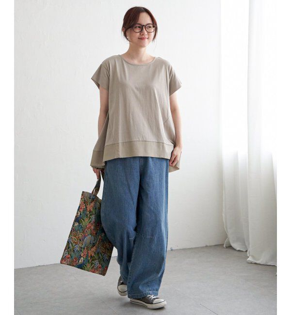 Lbc with Life「Aライン裾切り替えカットソー」|その他|