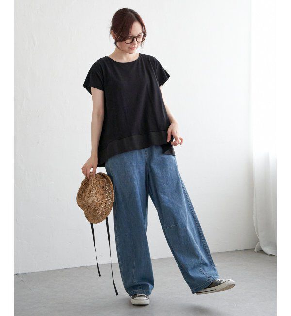 Lbc with Life「Aライン裾切り替えカットソー」|その他|