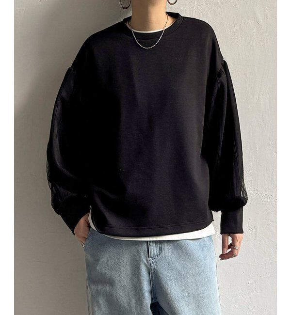 Lbc with Life「ポンチ袖チュールレイヤープルオーバー」|その他|